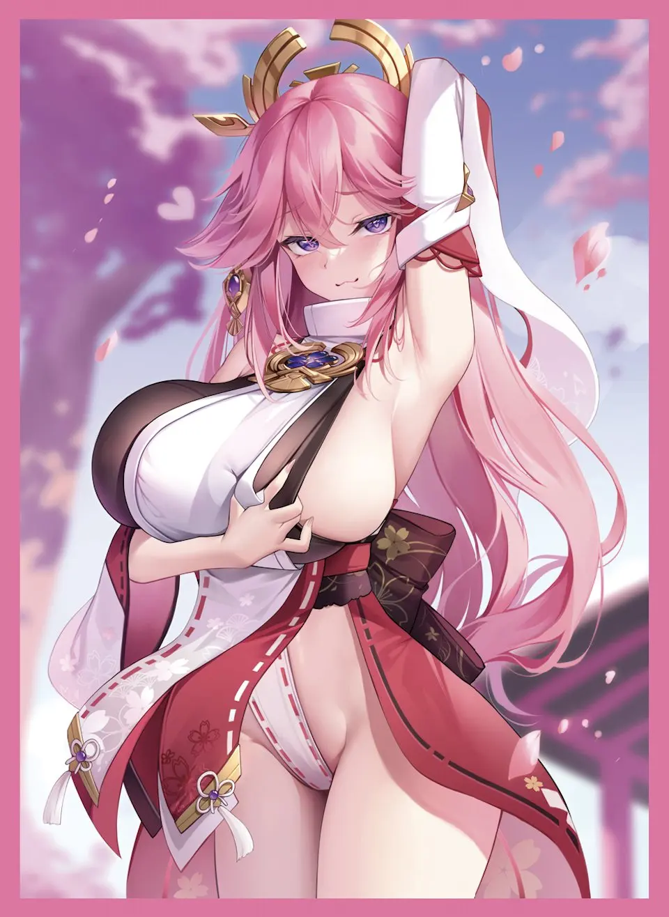 

Genshin Impact Cards Collectibles Card Inner Sleeves Yae Miko High Quality Card Pads Display Gifts Toys Anime Peripheral