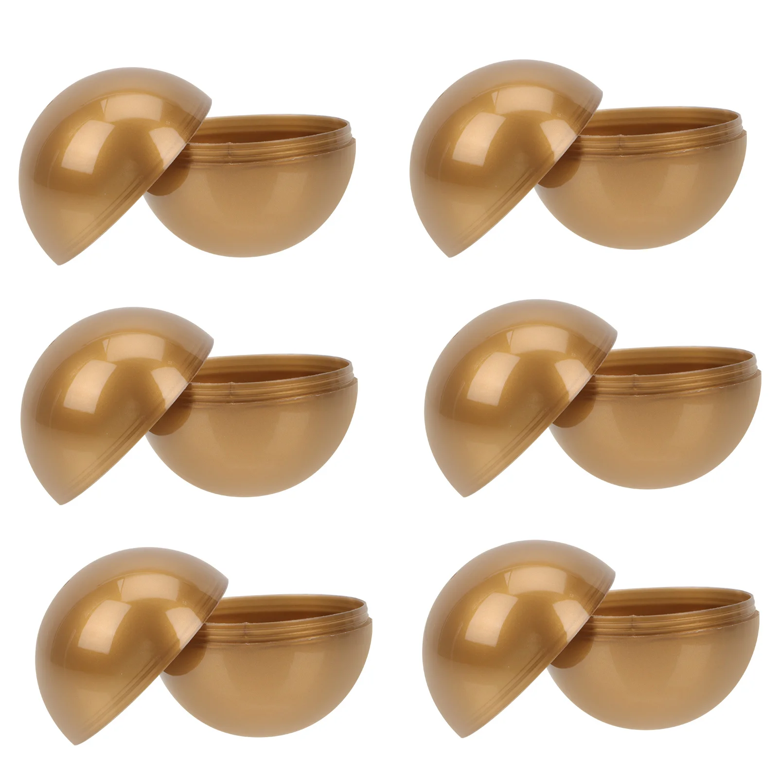 

6PCS Easter Golden Eggs Empty Boxes Decorative Easter Eggs Wrapping Boxes