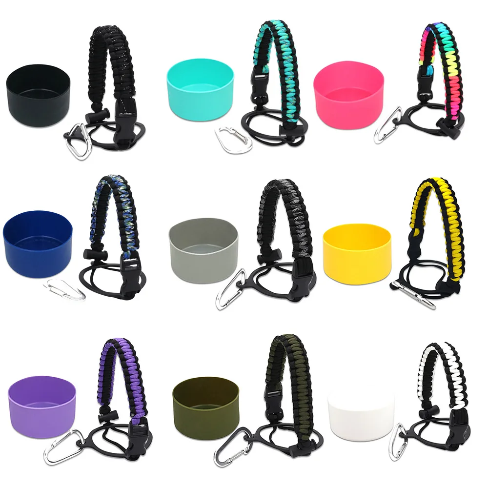 And Boot Water Wide Paracord Sleeve Flask Bottle Bottle Sili