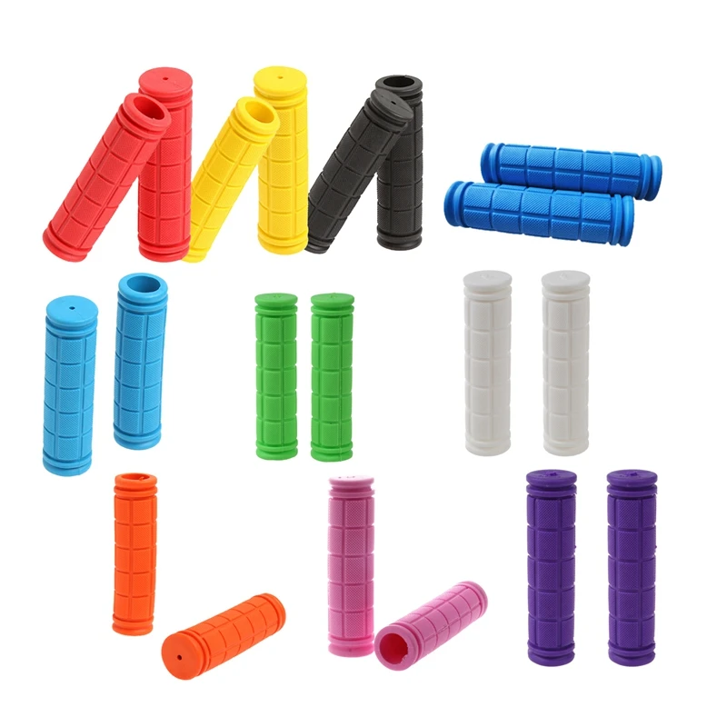 

Mountain Bike Grips screw handles handlebars Trekking Soft Rubber 1 pair White