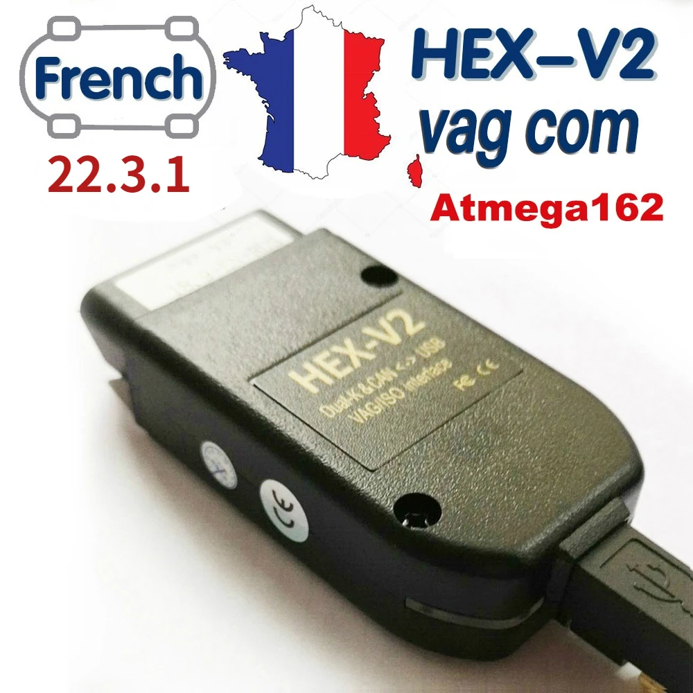 2022 VCDSCan HEX V2 wesвоу VCDS VAG COM VAGCOM 21.9 интерфейс для VW AUDI Skoda Seat Английский Французский