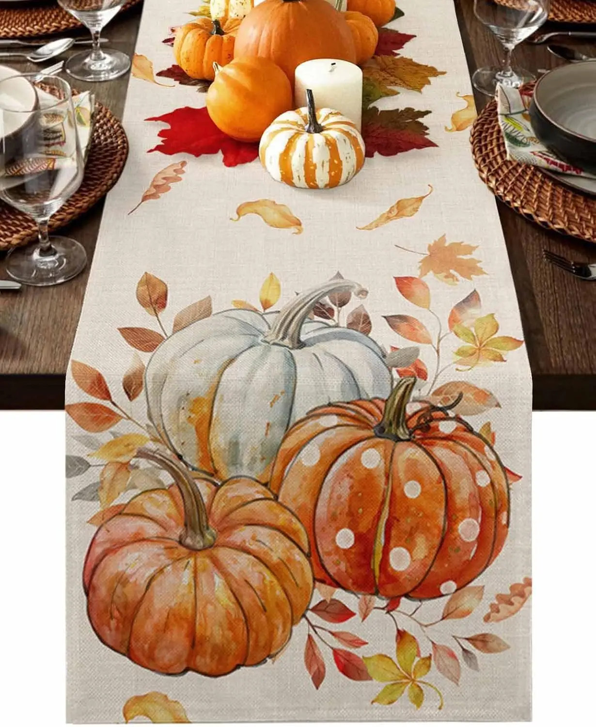 

Льняная дорожка для стола 150x33 см