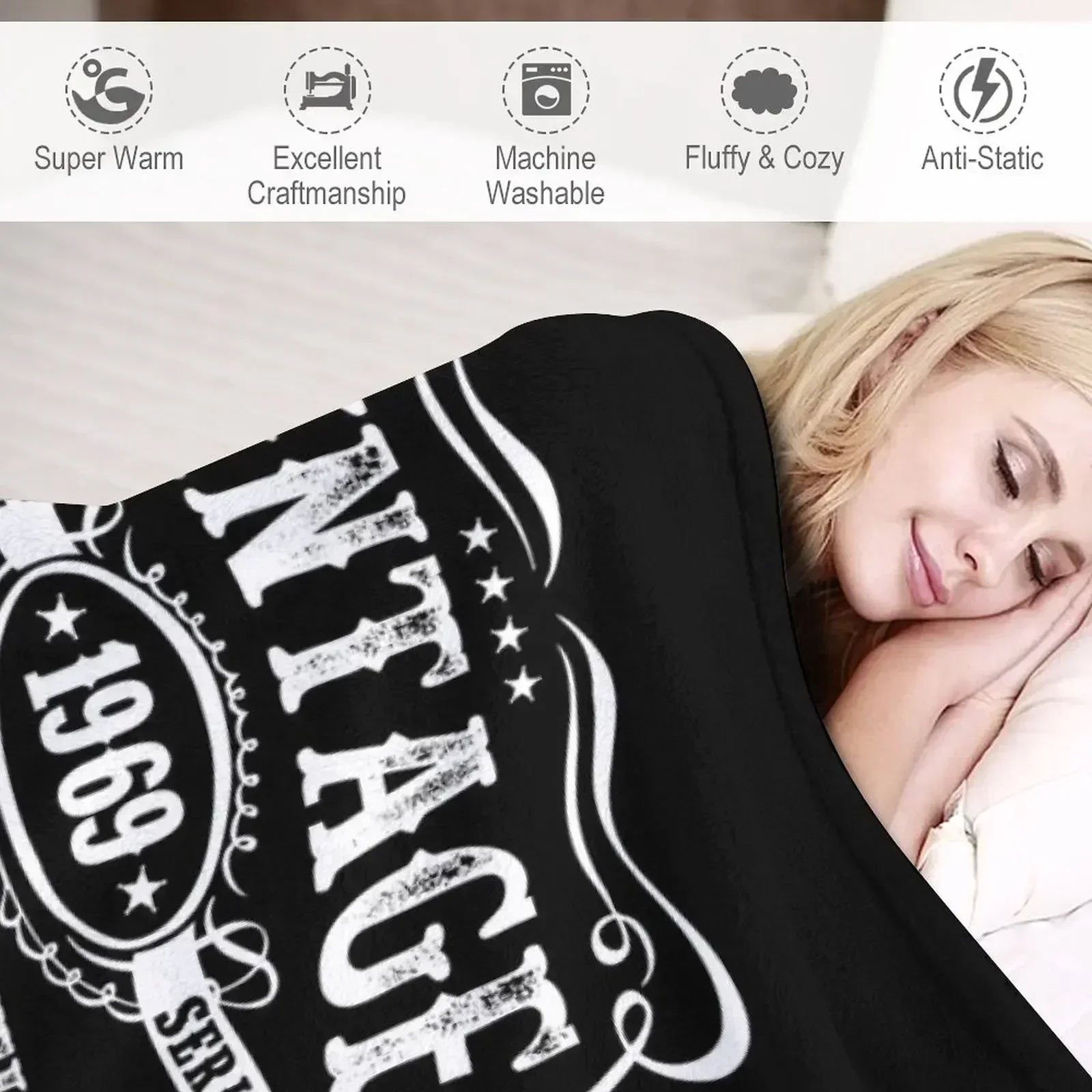 Винтажное одеяло с ограниченным тиражом 1969 роскошные дизайнерские одеяла для