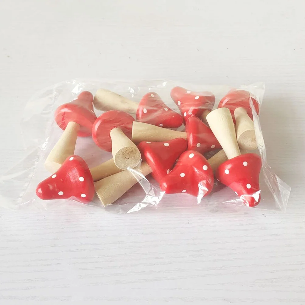 DIY украшение дома декоративные деревянные грибы миниатюрные украшения в