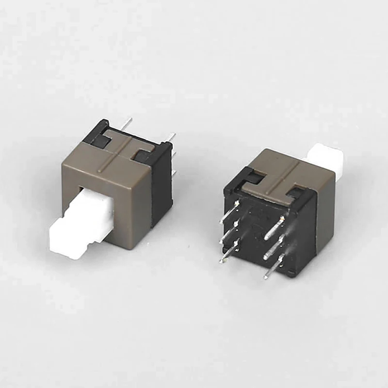 

Тактильный микро-переключатель питания с самоблокировкой/разблокировкой, 6 контактных кнопочных переключателей 8,5x8,5 7x7 8x8,5 мм