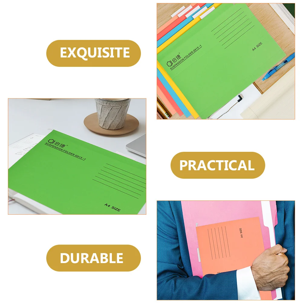 10-шт папка папки для файлов подвесные портативные квитанции утолщенные