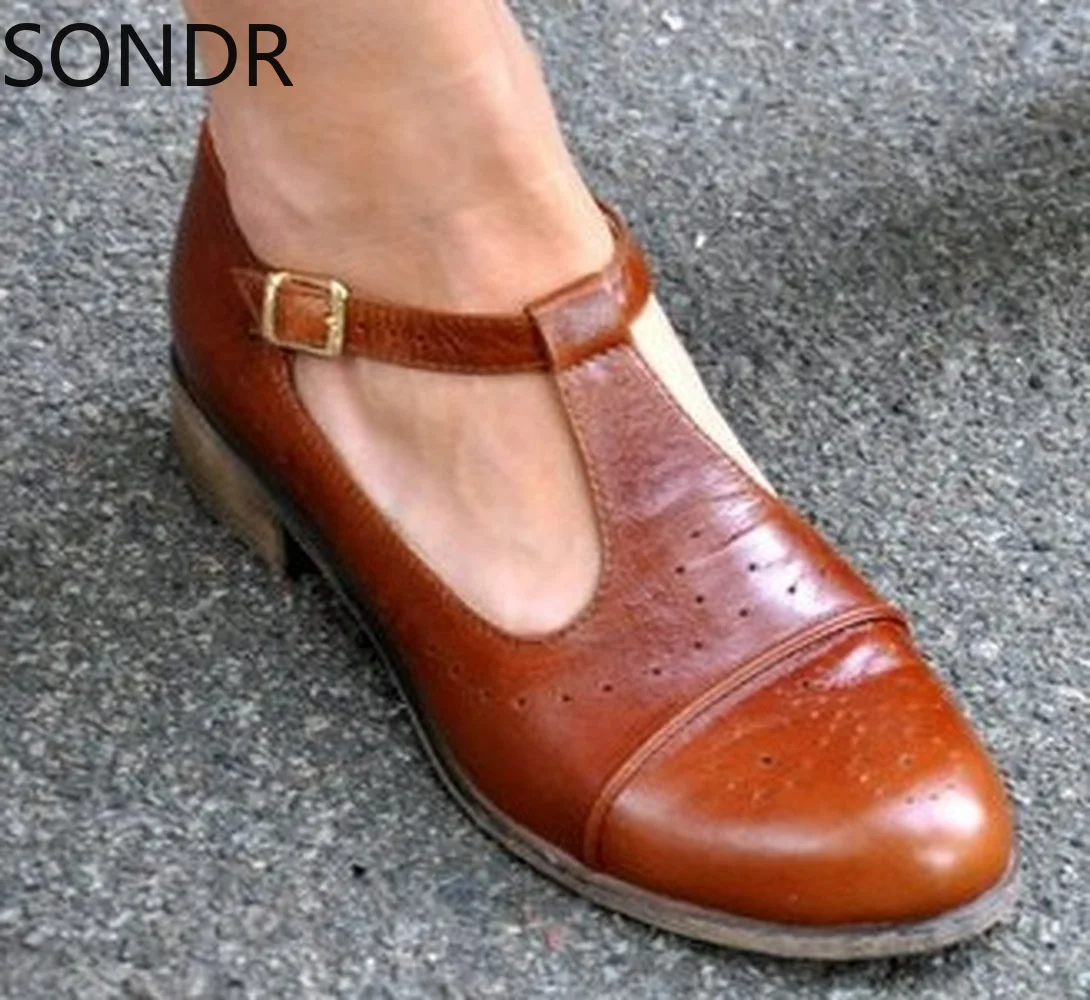 

Женские туфли мэри джейн с пряжкой, ажурные сандалии на плоской подошве, криперы, оксфорды, броги с Т-образным ремешком, большие размеры