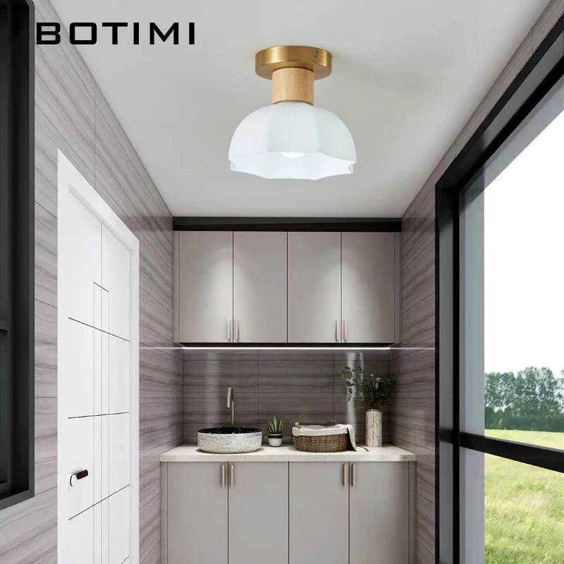 Простые потолочные светильники BOTIMI для коридора гардеробной Золотой