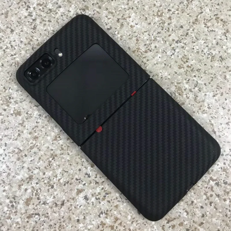 Really Carbon Fiber Case for Motorola Moto Razr 2022 Carbon Fiber Case Aramid Fiber Cover  Moto Razr 2022 Ultra-thinPhoneCase