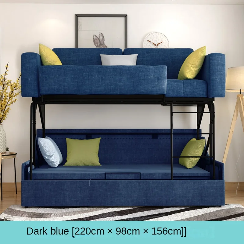 

Диван-кровать, интеллектуальная мебель, двухъярусная кровать, Складная Многофункциональная двухъярусная кровать из ткани, двухъярусная кровать, гостевая спальня