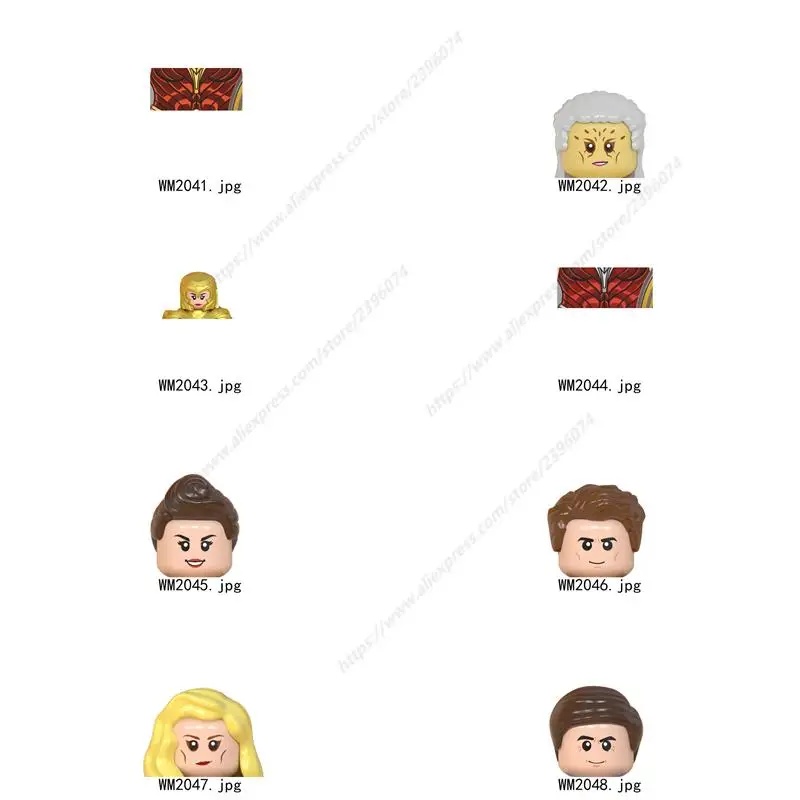 

Single Collection Figures Head accessories Building Blocks toys for children Series-164