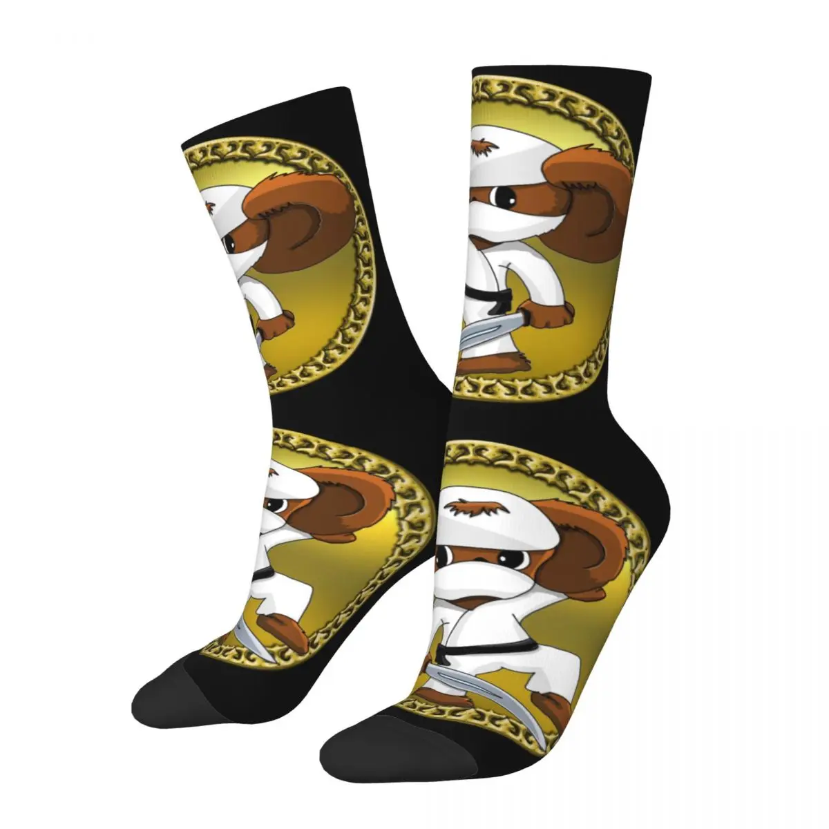 

Funny Cartoon Cheburashka Topple Cozy Crew Socks Accessories All Season Long Socks Sweat Absorbing Wonderful Gifts for Women Men