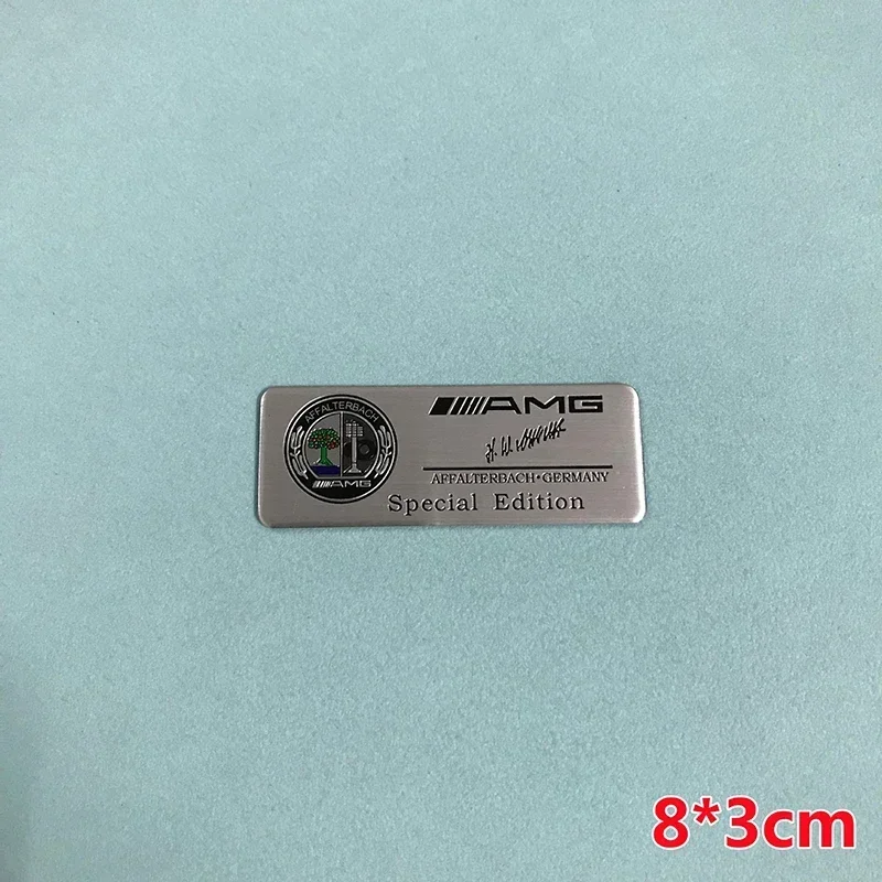 

8X3 см тонкая алюминиевая этикетка-наклейка, эмблема автомобиля для Mercedes Benz Wheat Star Maybach AMG Apple Tree B, логотип, специальная