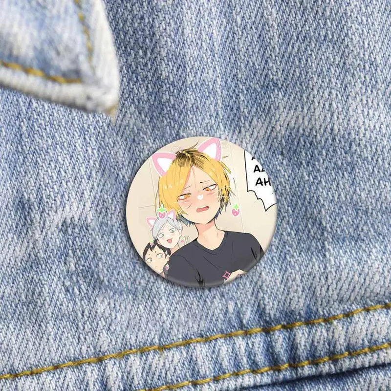 Аниме High Kyuu! Эмалированная заколка для волейбола мальчиков косплея мультяшный