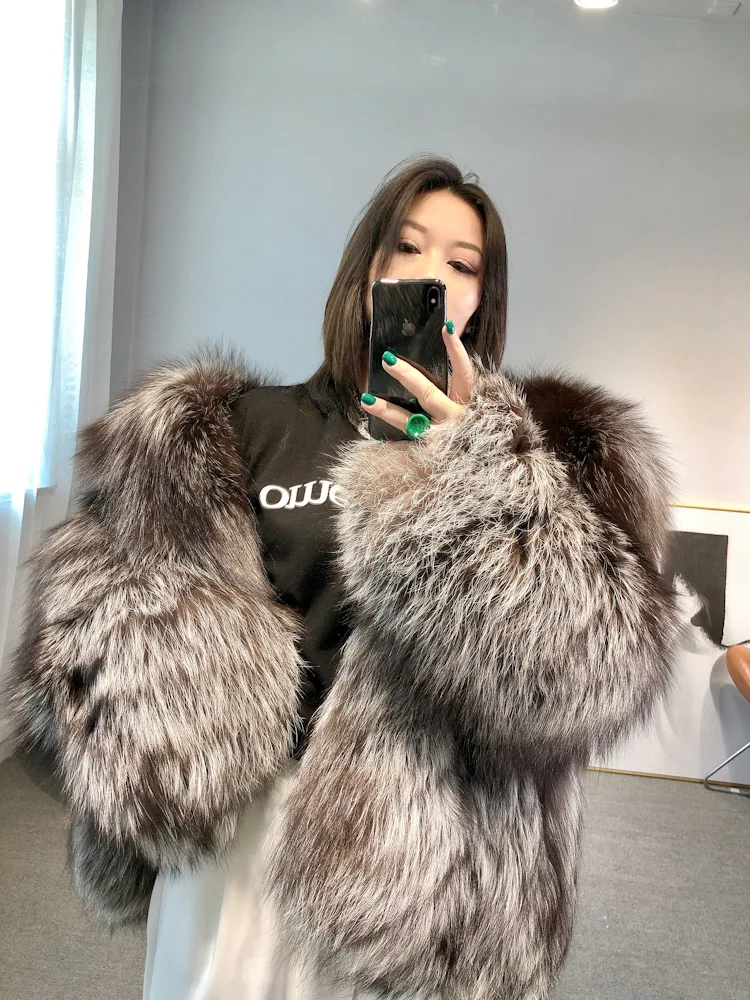 Fangtai 2023 Natural Real Fox Fur Coat Women Fur Coat Winter Warm Luxury Plus Size Jackets Clothing Free Shipping Female Vest