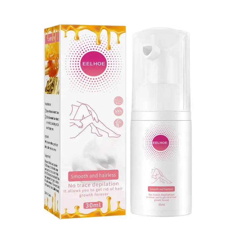 

Hair Removal Mousse Spray 30ml Hair Remover Spray Contains Natural Beeswax Maltose And Glycerin Painless Hair Remover Penetrates