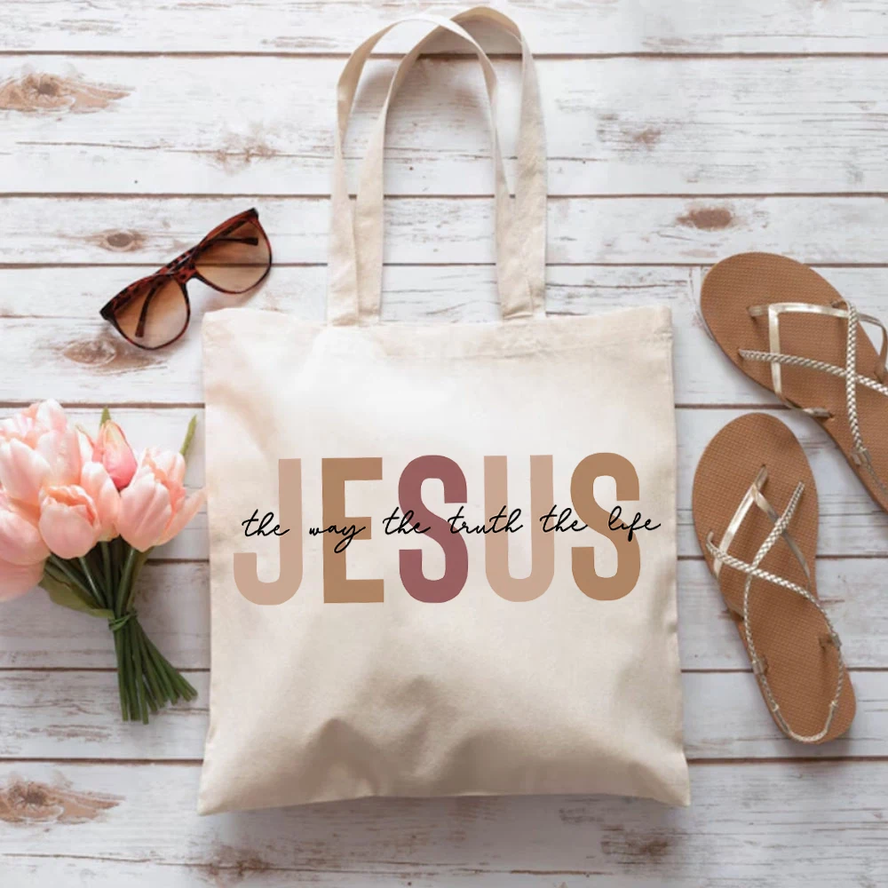 Esus The Way Truth Life Сумки для женщин Христианские сумки Ретро христианские сумки-тоут с