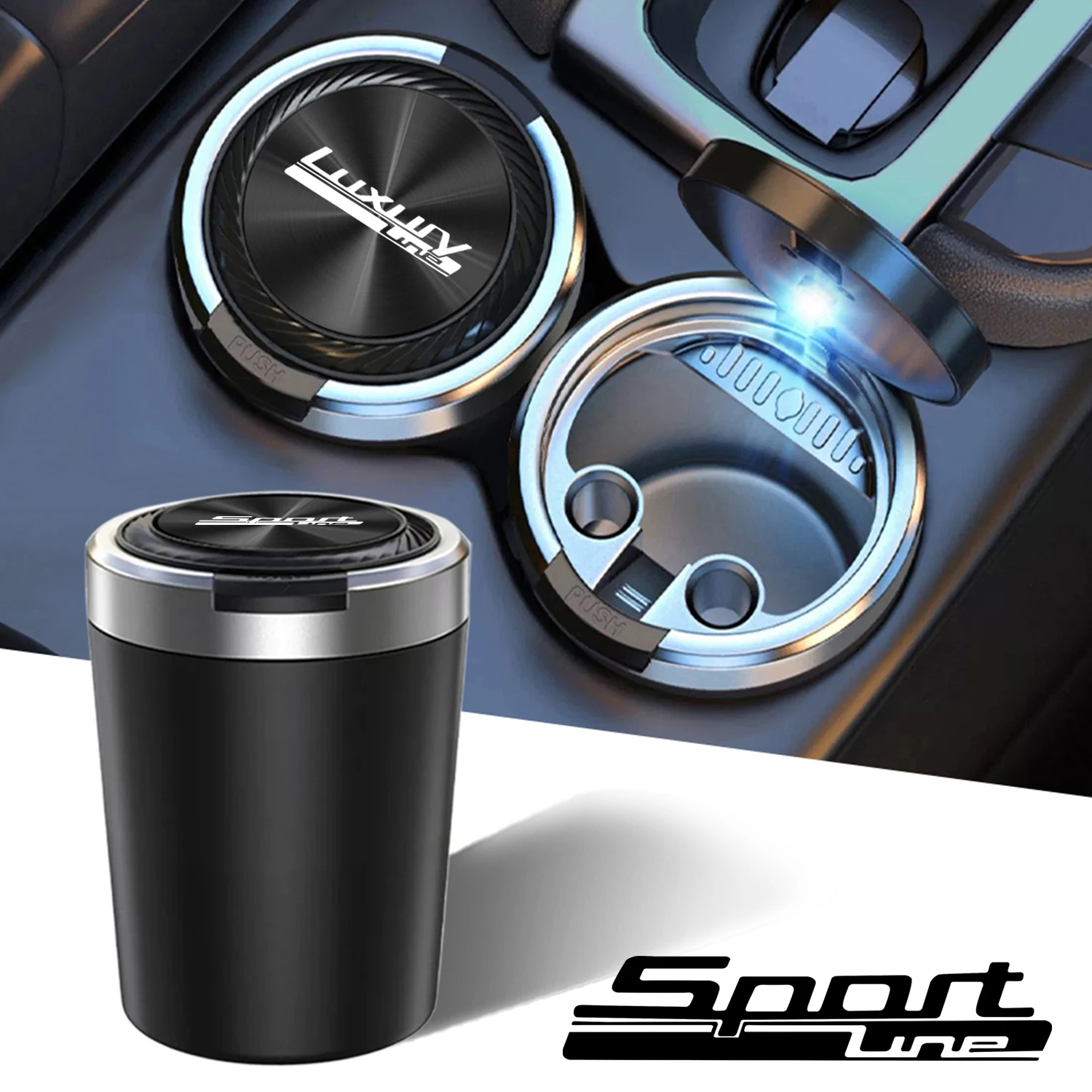 Автомобильная пепельница cenicero с текстурой автомобильных аксессуаров для bmw sportline