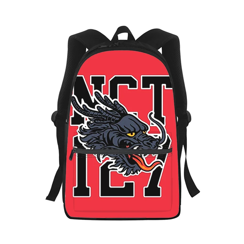 NCT Men Women Backpack 3D Print Fashion Student School Bag Laptop Backpack Kids Travel Shoulder Bag