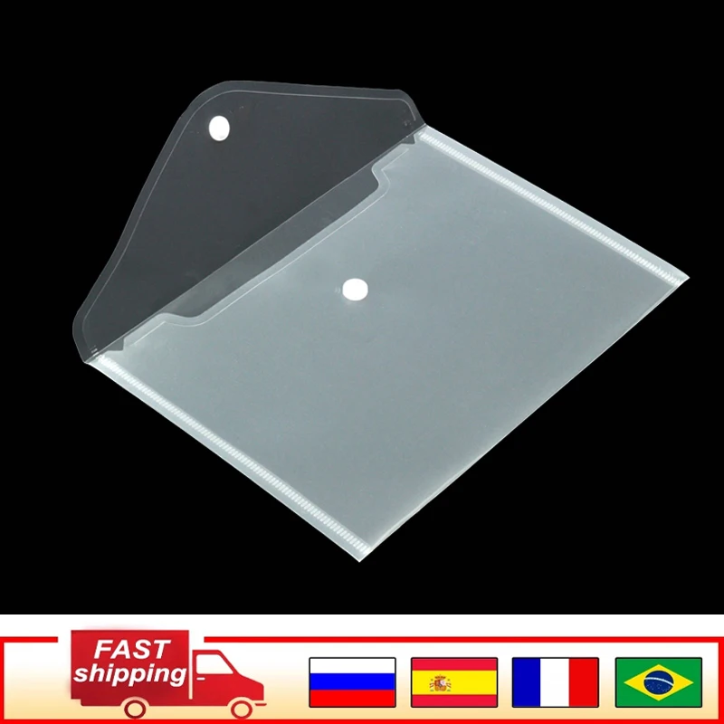 

10-100 pieces/set A5 folder bag file bag file paper office supplies A5 folder transparent plastic
