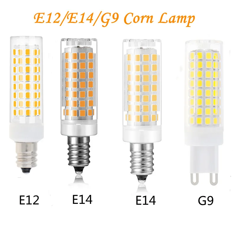 Приглушаемая светодиодная лампочка E12 G9 10 Вт E14 3 5 9 лампочки-кукуруза Мини 102