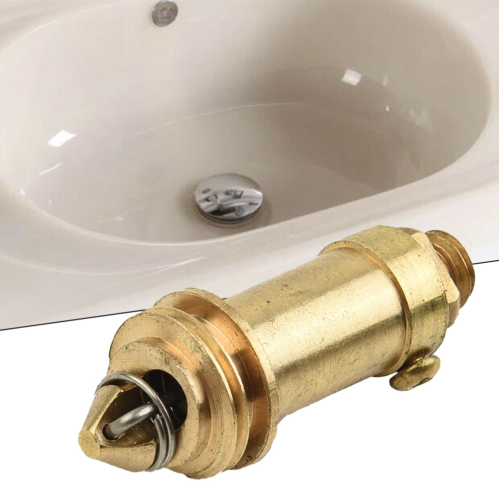 

1/2pcs Spring Plugs Bounce Valve Brass Basin Sink Bath Replacement Waste Easy Pop Up Click Clack Plug Bolt Spring Home Tool
