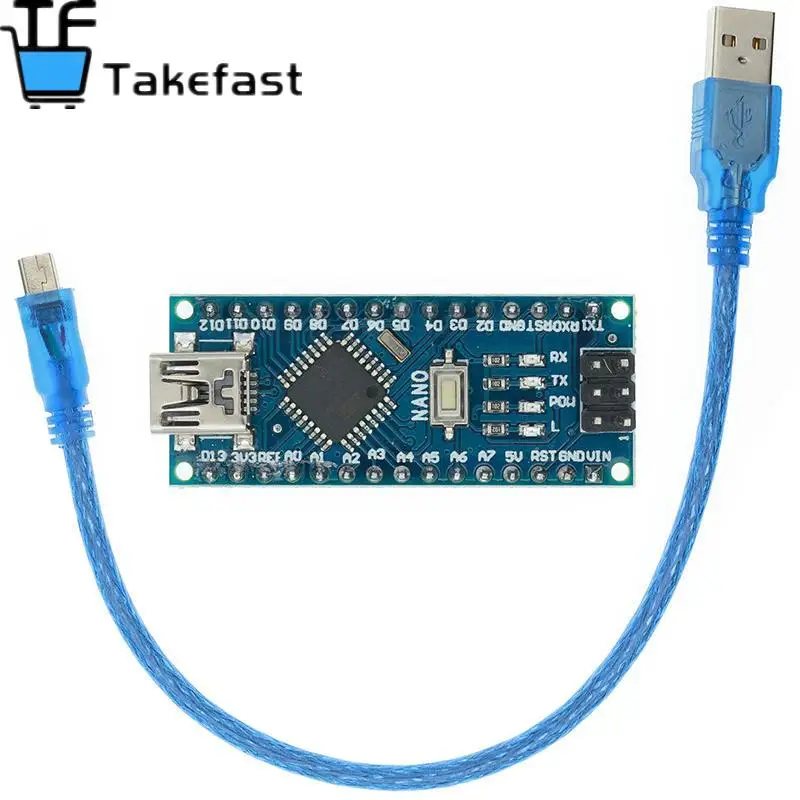 Новая акция для контроллера arduino Nano 3 0 Atmega328 совместимая плата модуля PCB макетная