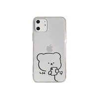 mvuac simple bear apple 13pro max phone case