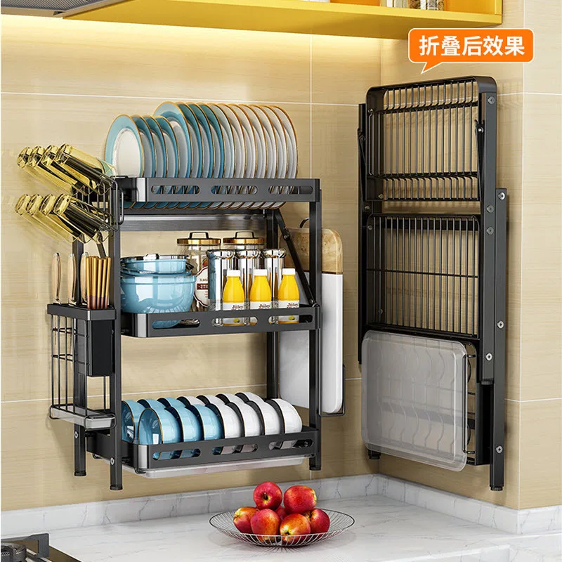 Подставка для сушки с капельным лотком, современный набор для сушки ...