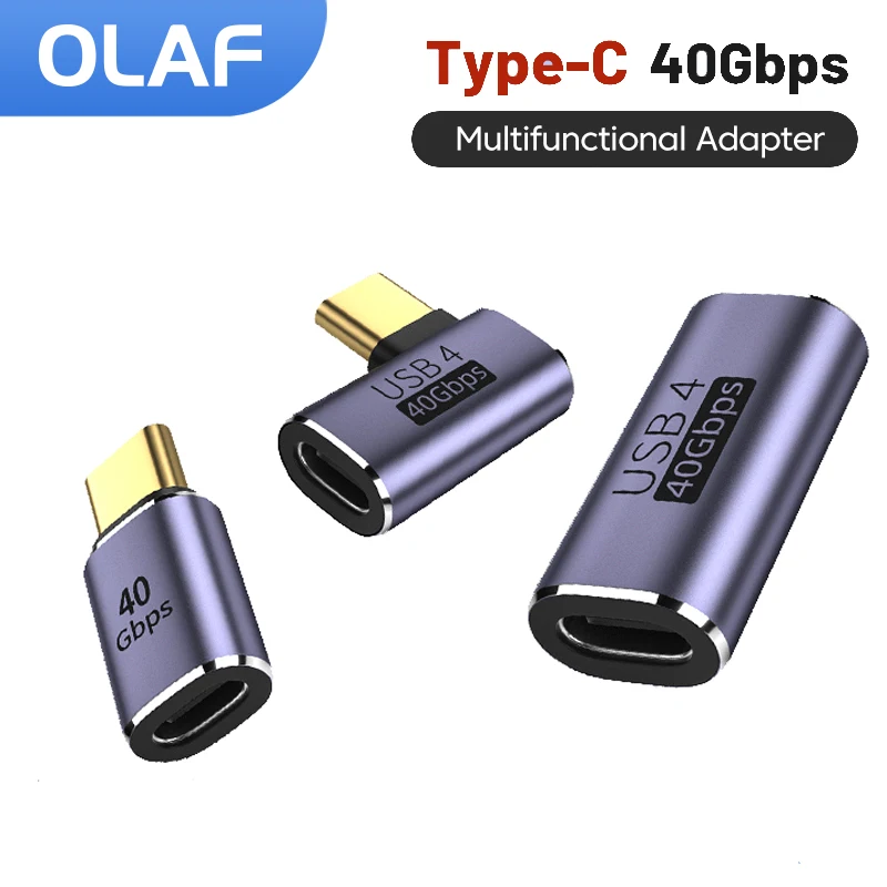 olaf-40gbps-high-speed-transmission-adapters-type-c-extended-adapter-100w-fast-charging-usb-c-data-converter-adapter
