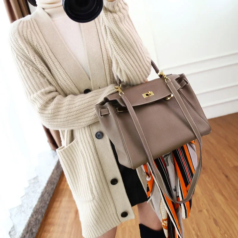 Женский кашемировый шерстяной свитер вязаный Повседневный длинный кардиган с