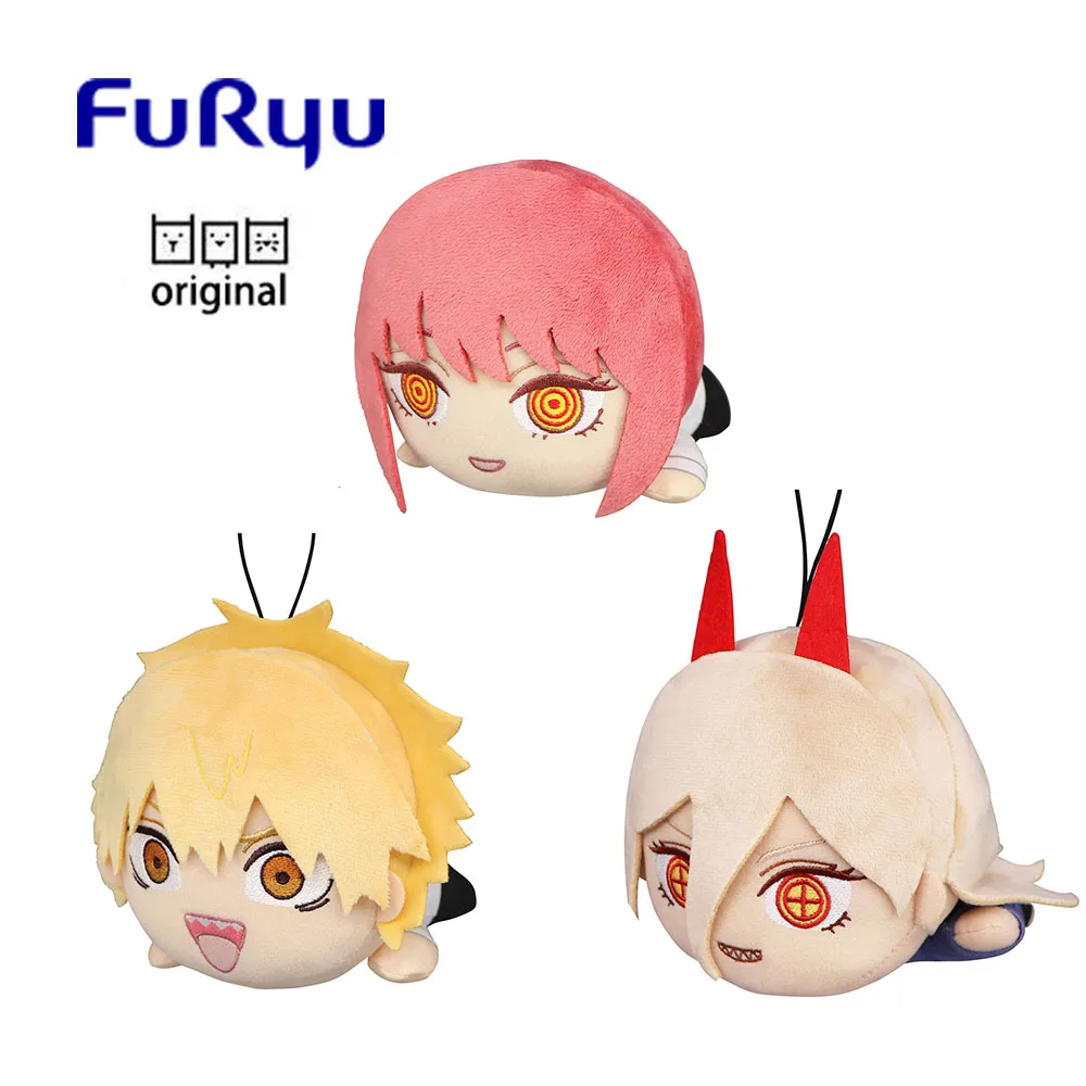 

В наличии FuRyu Power Denji цепная пила Man Nesoberi Nuigurumi Nesoberi из полиэстера кавайная кукла аниме модель детские игрушки подарок