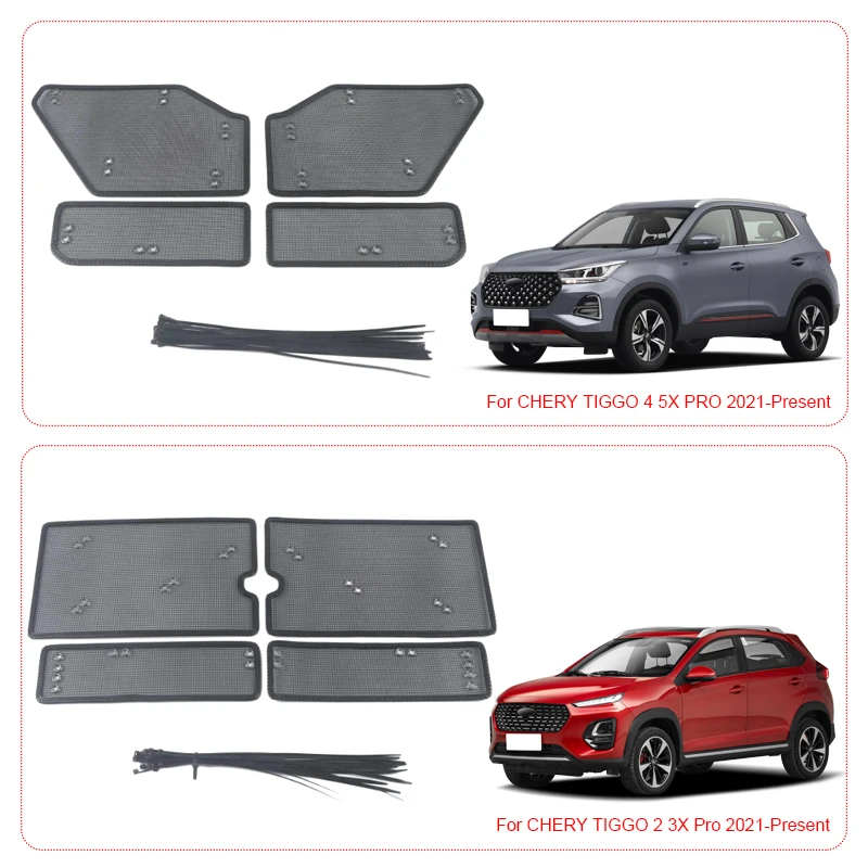 

Car Insect Screening Mesh Front Grille Insert Net Styling Stainless Steel For CHERY TIGGO 2 4 3X 5X PRO 2021-2025 Accessories