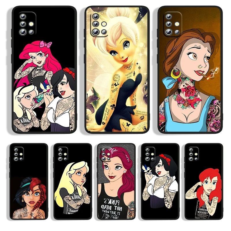 Чехол для телефона с рисунком Принцессы Disney Samsung A73 A72 A71 A53 A52 A51 A41 A33 A32 A31 A22 A21S A13 A12