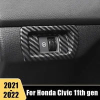 for honda civic 11th gen 2021 2022 abs plastic auto headlight adjustment knob switch frame decoration cover interior accessories