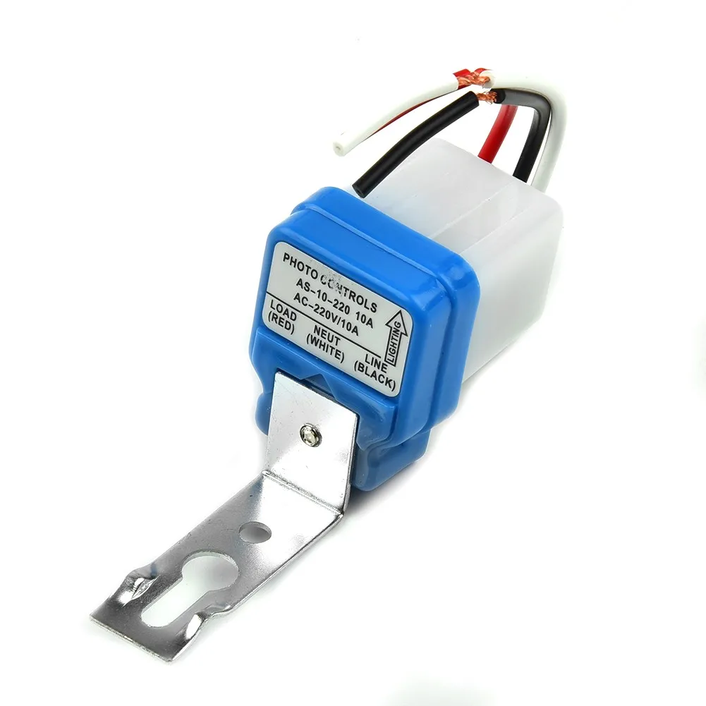 

Household AC 220V 10A Automatic Street Light Switch Photo Controller Street Light Sensor Fitting Eco-friendly Hardware Access