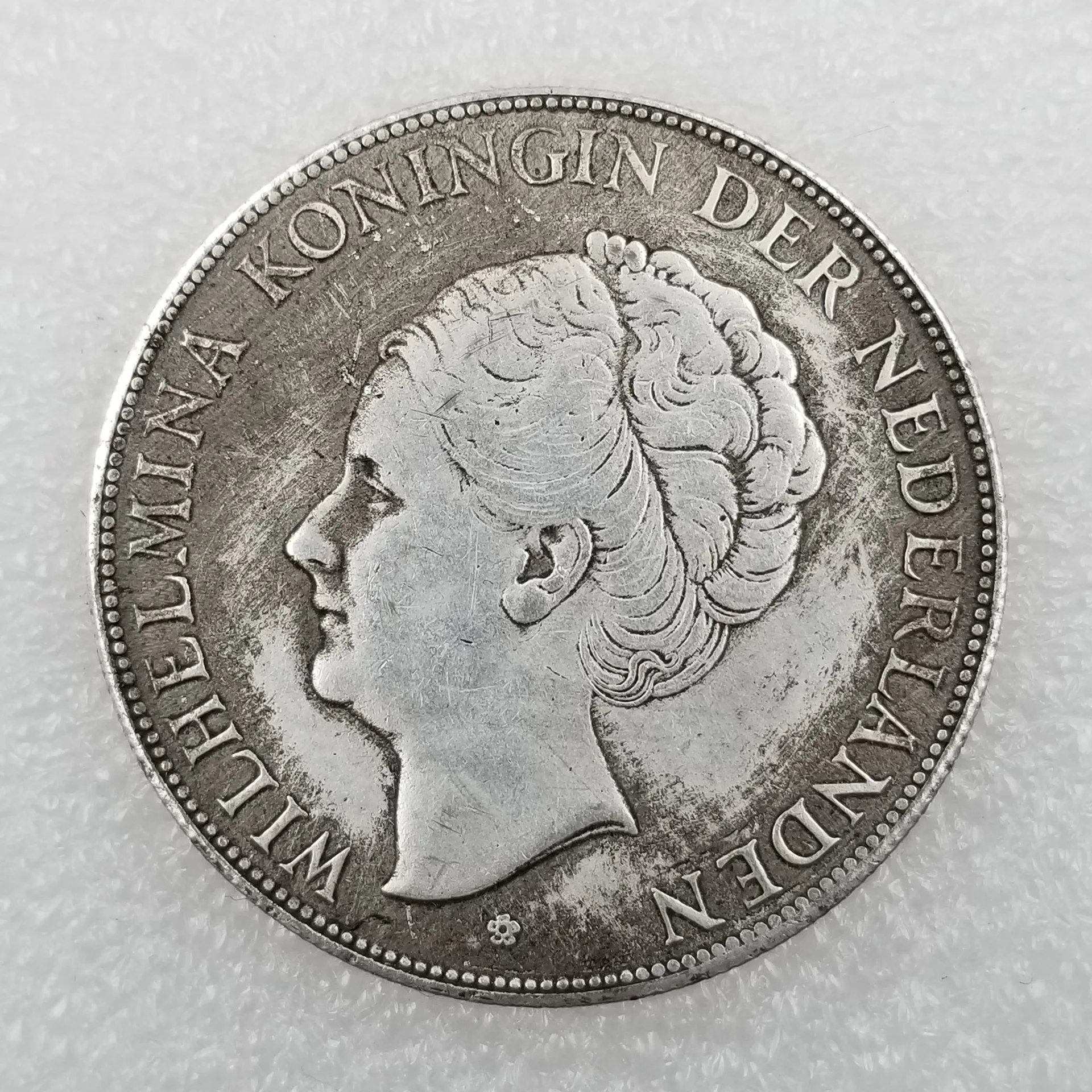 Нидерланды 1943 золотые и серебряные монеты украшение для дома волшебная монета