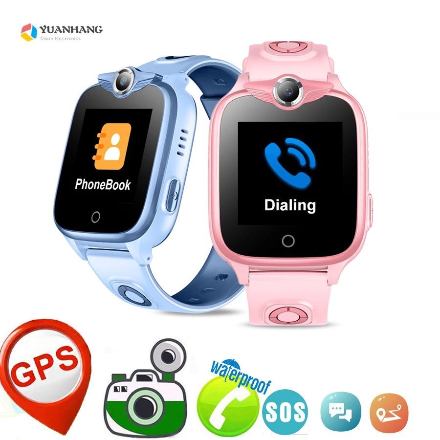 

IP67 Водонепроницаемый умный безопасный GPS-трекер с удаленной камерой SOS монитор вызова наручные часы поиск трекер телефон часы для детей студентов