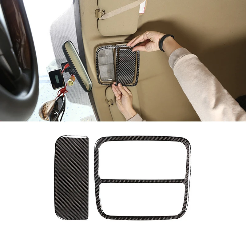

Для Honda CRV 2007 2008 2009 2010 2011 углеродное волокно крыша светильник для чтения рамка крышка Защитная отделка