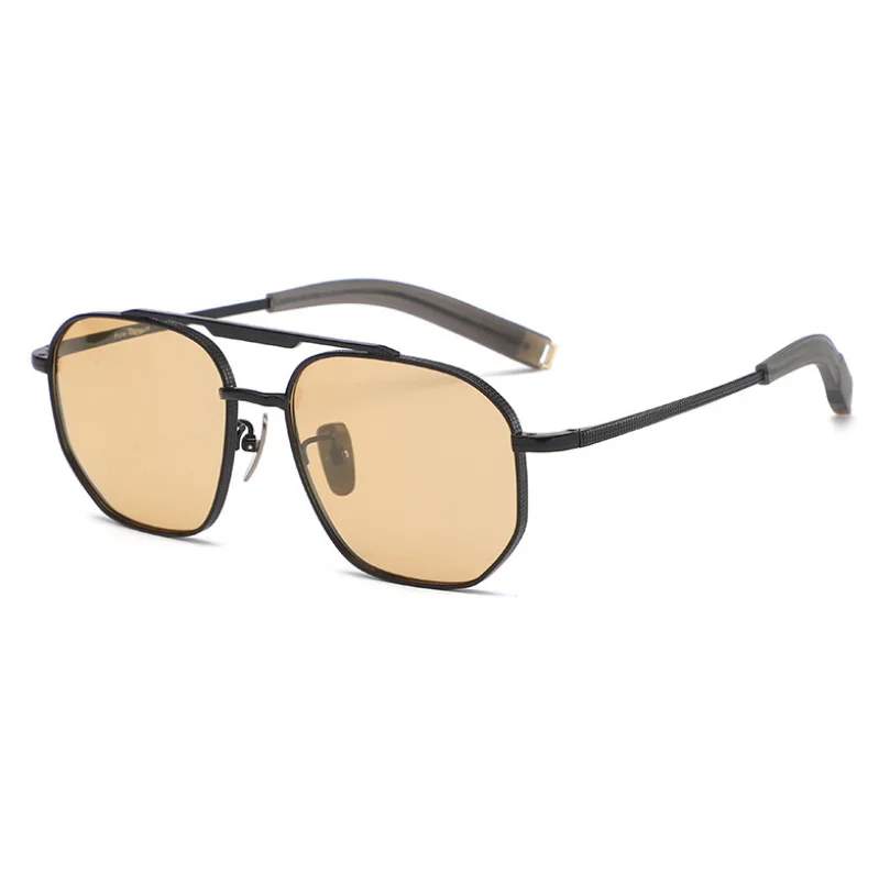 

Pure Titanium Polarized Sunglasses Frame Vintage Men Eyewear Pilot Design Goggle Driving Outdoor Sun Glasses Oculos