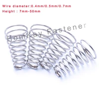 23510 pcs tower springs conical compression spring wire diameter 0 40 50 7mm 304 stainless steel taper pressure spring