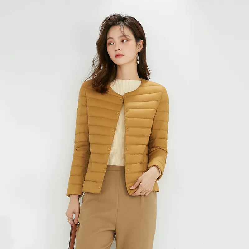 Winter Jacket 2022 Women's Light Down Jacket for Super Light Short Compression Portable Light Inner Coats Puffer Jacket Women