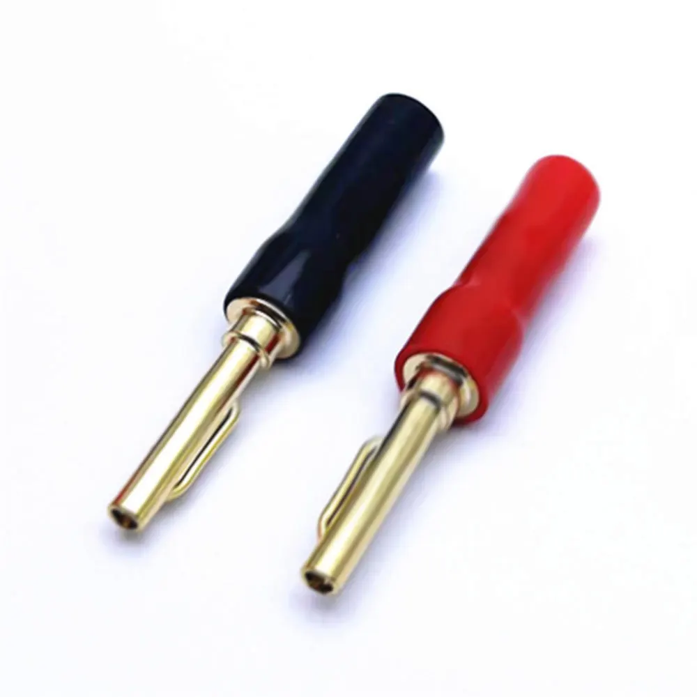 6 шт./партия позолоченные штекеры типа банан