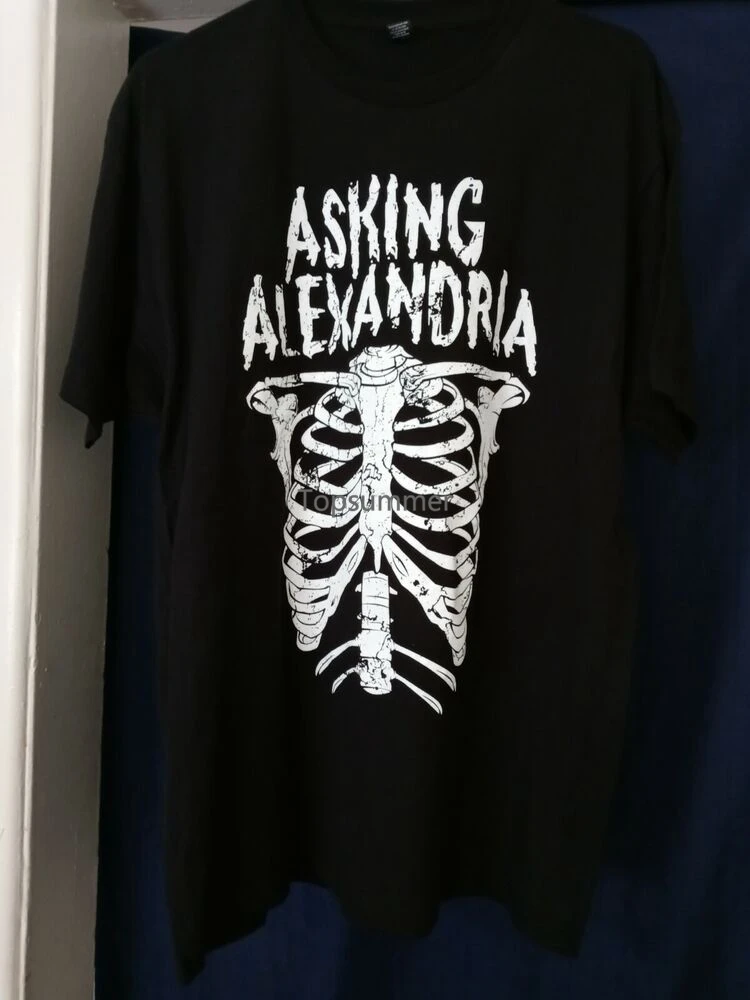 

Asking Alexandria Men'S Skeleton 2014 Concert - T-Shirt Black _ X Large