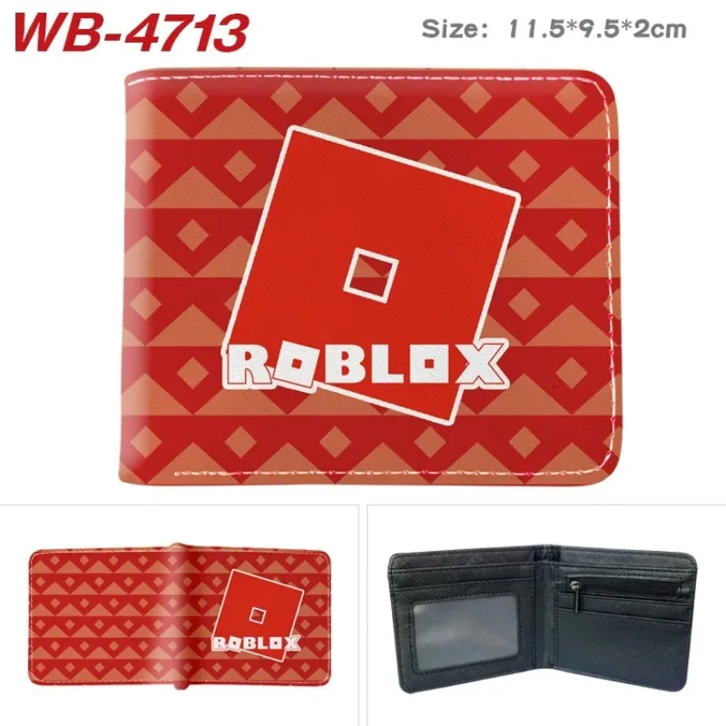 Фото Кошелек Roblox с аниме-принтом, модный складной кошелек-органайзер, подарок для студентов, посвященный виртуальному миру №4