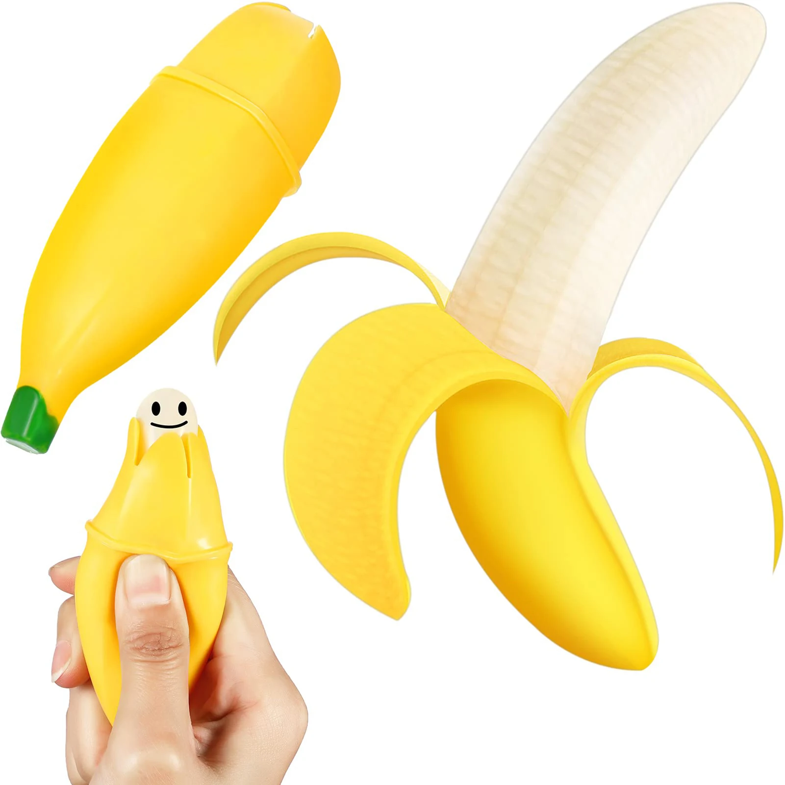 

Kids Toys Decompression Toys Elastic Simulation Peeling Banana Squeeze Toy Fun Stress Reliever Anti-stress For Teens Adults