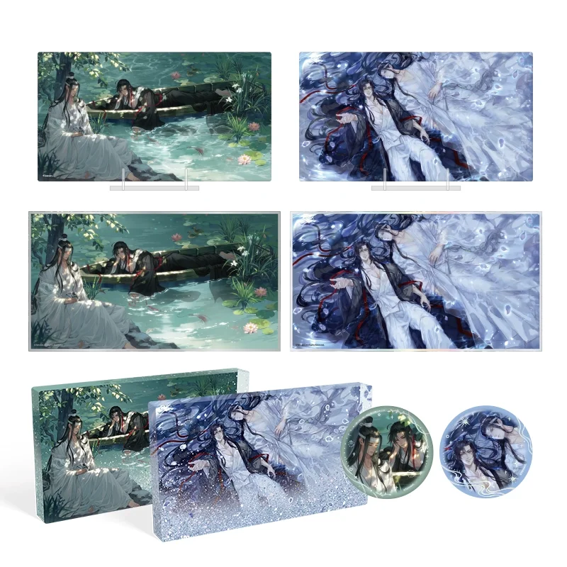 Фото Sunsyea MDZS Mo Dao Zu Shi Официальный значок серии Merch Акриловый орнамент Wei Wuxian Lan Wangji Коллекция аниме №1