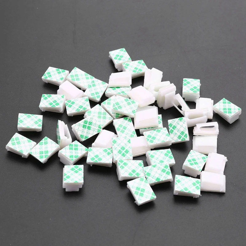 

New Self-Adhesive Wire Bundle Holder Tie Mount Clip, 7 Mm Width, 150 Piece