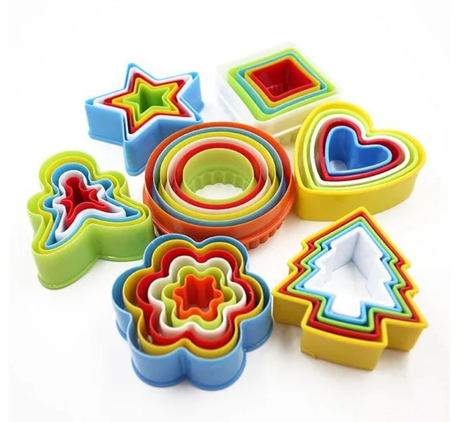 

Fondant Biscuit Cake Mousse Mould Cookie Maker Mold Edge Cutter Plastic DIY Cookie Mold Set Kitchen Baking Tool Cookie Decor