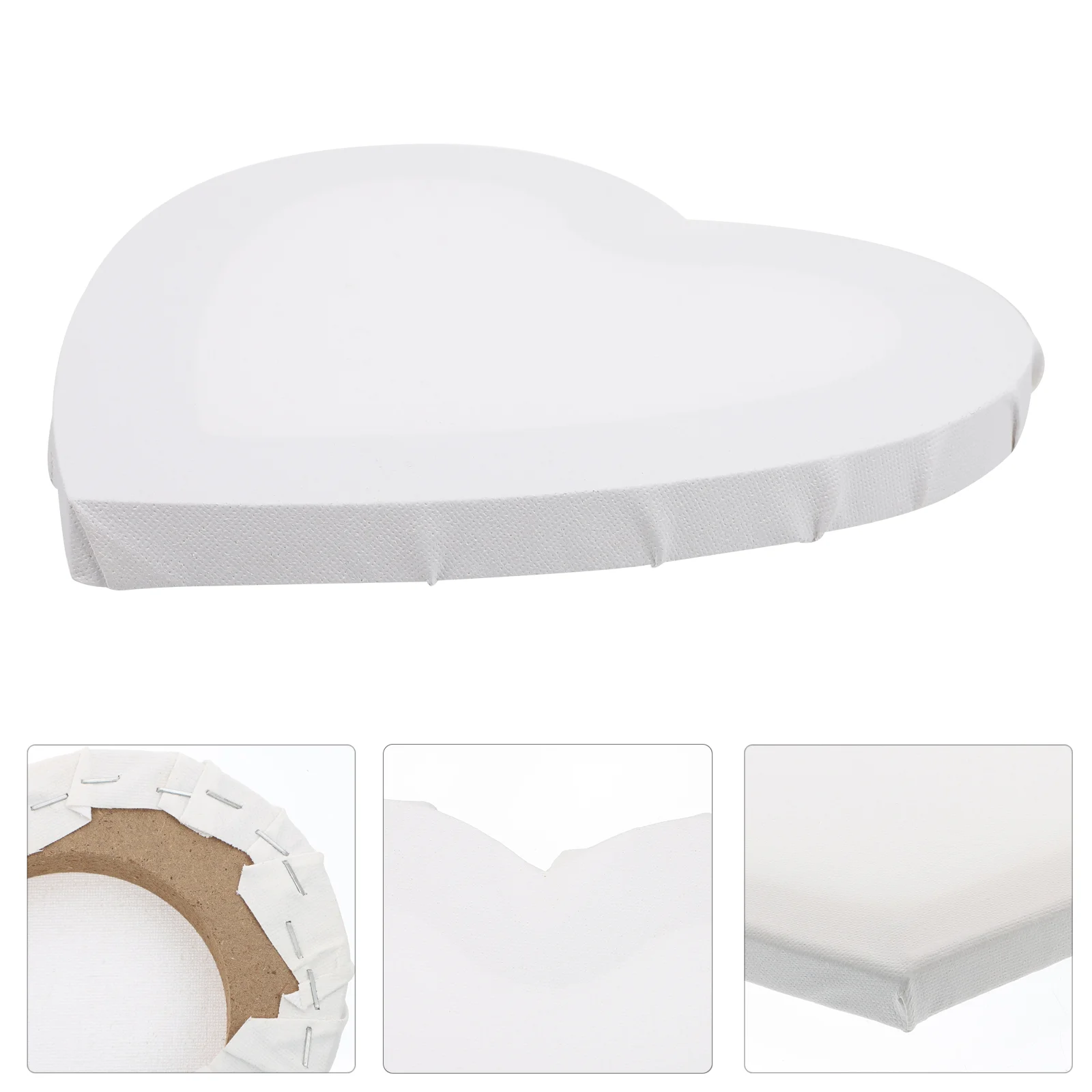 

Love Frame Painting Supply Stretched Artist Canvas Board White Oil MDF Heart Shape Drawing Blank Child Outfits